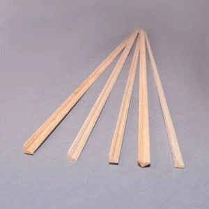 Dolls House Bare Wood Cornice 17.3/4 X 3/16" Coving 450mm X 5mm Pack of 5 - Picture 1 of 8