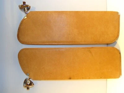 1952 1953 Chrysler DeSoto Sunvisors OEM Pair Tan 1244107 - Image 1 of 4