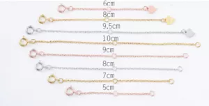 B24 Verlängerungskette Extenderkette Sterling Silber 925 verschiedene Längen - Bild 1 von 7
