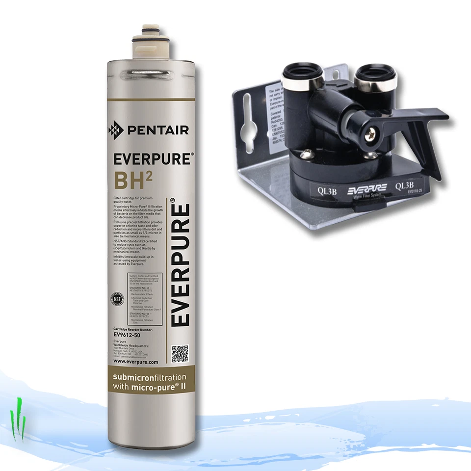 Everpure BH2 Water Filter Cartridge EV9612-51 with QL3B Head - Image 1 of 1