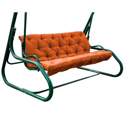 Cojín suave para columpio de porche con respaldo suave almohada de jardín exterior con lazos  Foto 1 de 4