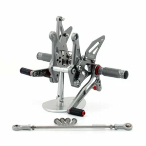 CNC Rearsets Footpegs Footrest Titan-color Fit for Kawasaki Z1000 2010-2017 Gray - Picture 1 of 4