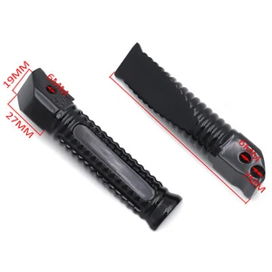 Rear black foot pegs for Honda CBR 600 F4I VFR 750/R CBR1000RR CBR600RR 1100XX - Picture 1 of 8