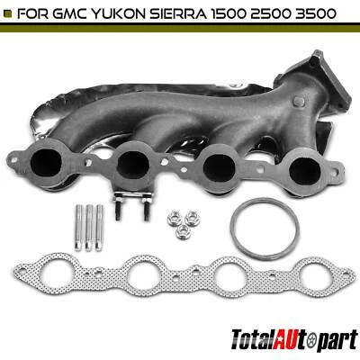 Colector de escape izquierdo con kit de junta para Cadillac Escalade 2002-2014 GMC Hummer Foto 1 de 4