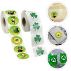  2 Rolls Round Packing Stickers St. Patricks Day Decorative Ireland