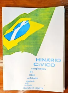 Hinario Civico in Portuguese Paperback by Olinta Costa Brazil's Anthem & History - Picture 1 of 18