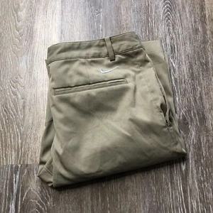 NIKE GOLF Dri-Fit Flat Front Khaki Golf Shorts Youth Size Large - Picture 1 of 9