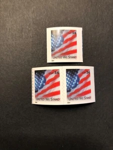 Briefmarken USA, Scott # 3550, einzeln und Paar, Flagge -- United We Stand, postfrisch - Bild 1 von 1