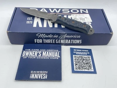 DAWSON KNIVES USA (Barry Dawson) Magnacut Chief Blue G10 Hunter 044 w/ OMP Box - Image 1 of 4