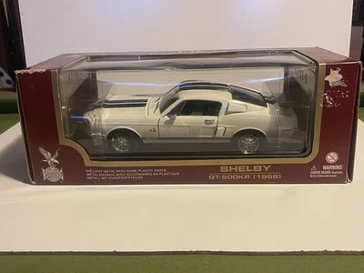 Road Signature 1968 Shelby GT-500KR Diecast Metal NUEVO Blanco Foto 1 de 4