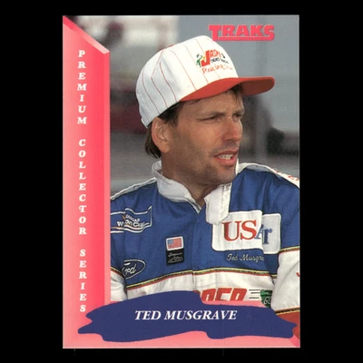 Ted Musgrave #55 1993 Traks RaDiUs Motorsports Racing Card - Image 1 of 3