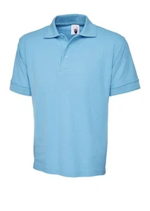 Uneek - Poloshirt Premium Uniseks - 50% Poliester 50% Kapas - Sky - Saiz L - Picture 1 of 1