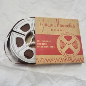 Audio Magnetics 3" Magnetic Recording Tape – Original Mailing Box Vintage - Picture 1 of 6