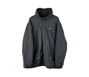 Fred Perry Parka Jacke Herren Gr. XXL 2XL schwarz packbar Kapuze Mantel Reißverschluss Fleece - Bild 1 von 24