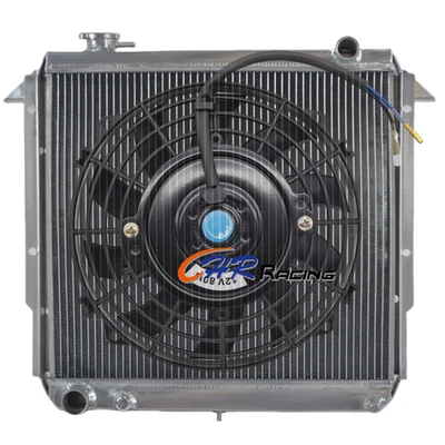 #871 铝散热器+风扇适用于 1984 - 1996 年吉普切诺基 2.1L 柴油 2.5L 汽油 — 第 1/4 张图片