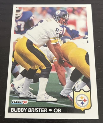 1992 Fleer - Bubby Brister - Pittsburgh Steelers - #341 - Image 1 of 2