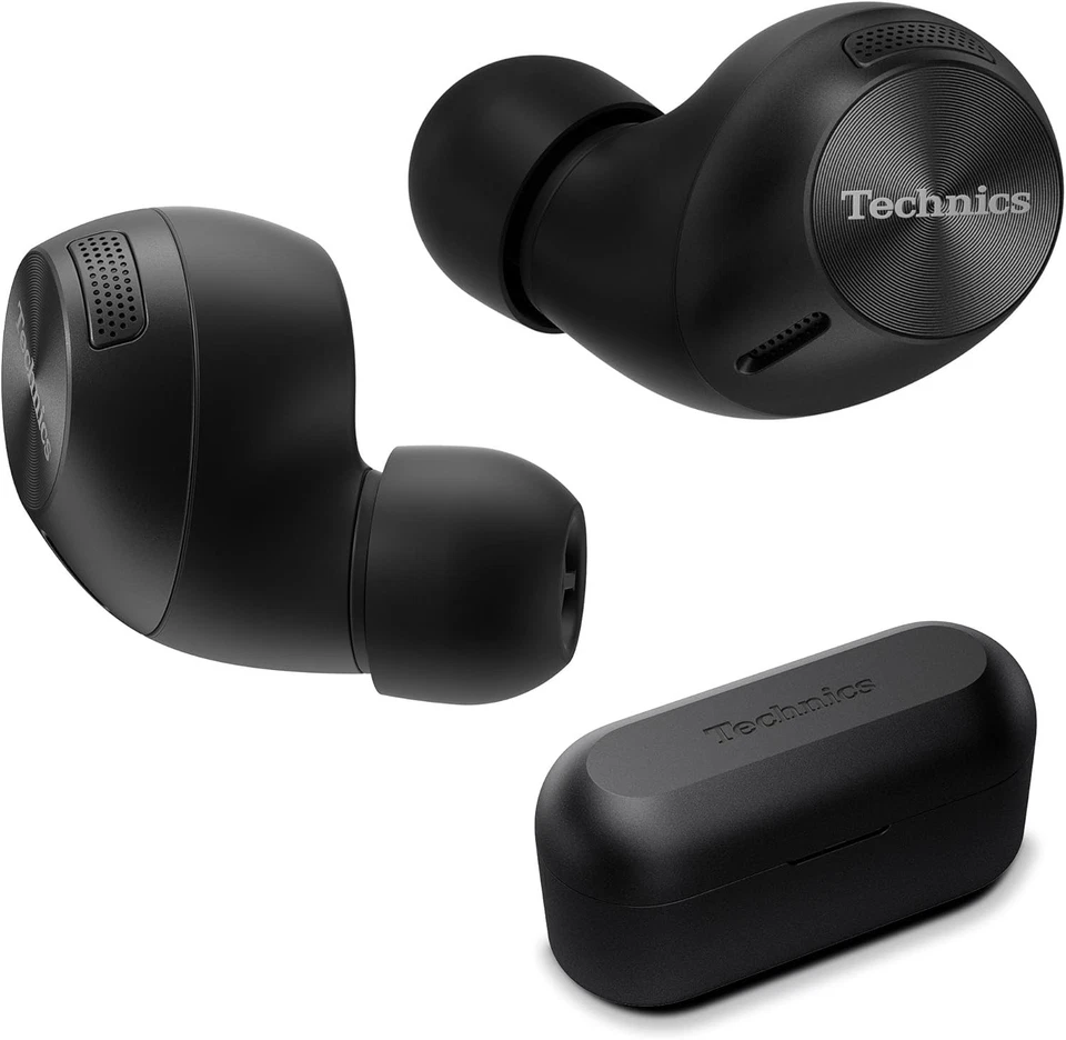 Technics HiFi True Wireless Bluetooth Earbuds II Active Noise Black EAH-AZ40M2-K - Image 1 of 1