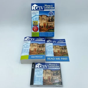 HGTV Home & Landscape Platinum Suite Software 2 Discs Box Manuals Complete Set - Picture 1 of 11