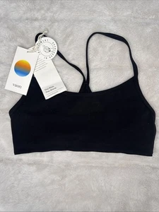 Vuori  Women’s All The Feels Bra size X-Small Black Free Shipping A40 - Picture 1 of 2