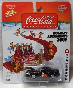 2000 Ford Mustang GT Johnny Lightning Coca Cola Holiday Automents Christmas - Picture 1 of 10