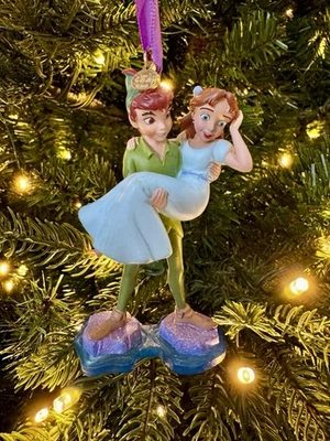 Cuaderno de bocetos de la tienda Disney adorno de Peter Pan y Wendy raro 2013 Foto 1 de 4