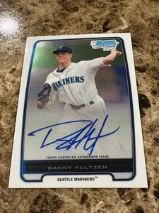 Autógrafo de Danny Hultzen 2012 Bowman Chrome Prospects #BCP87 Mariners 1st - Imagen 1 de 2