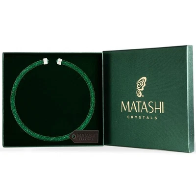 Collar Gargantilla Cristal Verde Matashi para Mujer Fiesta Ropa Regalo para Cualquier Ocasión Foto 1 de 3