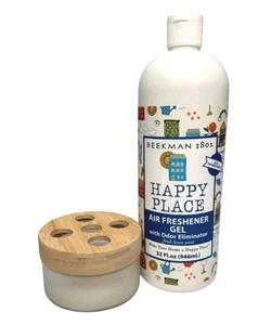 Ambientador y gel eliminador de olores Beekman 1802 con tarro - lino fresco - 32 OZ - Imagen 1 de 2