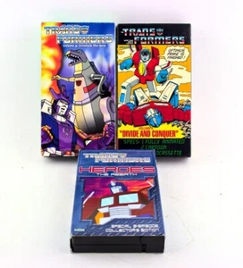 Transformers VHS Lot - Grimlock the Hero - Heroes - Divide and Conquer - Picture 1 of 3