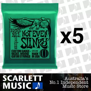 5x Ernie Ball Not Even Slinky 12-56 Electric Guitar Strings *SET OF 5 PACKS* - Picture 1 of 1