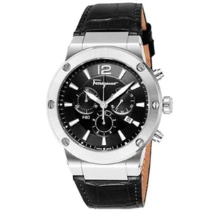 Salvatore Ferragamo F-80 SFEX00219 Black Men's Watch New + Box & Paper's - Picture 1 of 1