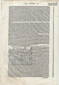 1535 - Illustrated leaf from the Supplements of Giacomo Foresti's Chronicle - Picture 1 of 1