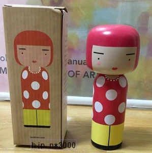 Yayoi Kusama Traditional Kokeshi Doll Polka Dot figure Red Art Moma Japan RARE!! - Picture 1 of 4