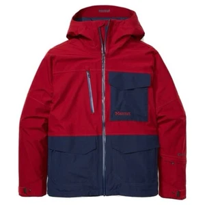 MARMOT Carson Mens M Gore-Tex 2L Parka/Jacket Brick/Navy Barely Used Retail $375 - Picture 1 of 8