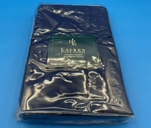 RALPH LAUREN Classic Sheet Two King Pillowcases 350 Thread Count Dark Blue NEW - Picture 1 of 5