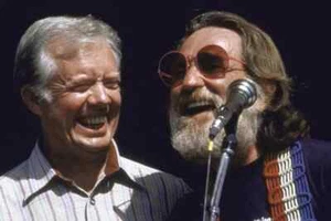 President Jimmy Carter and Willie Nelson Photo 8.5x11 - Picture 1 of 1