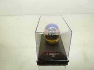 MINICHAMPS HELMET J. VILLENEUVE 1997 - RENAULT - 1:8 - GOOD IN SHOW-CASE - 156 - Picture 1 of 6