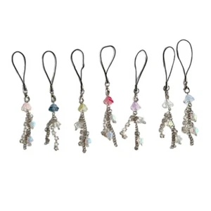 7Pcs Jellyfish Star Phone Charm Strap Keychain Cute Keychain Lanyard String - Zdjęcie 1 z 8