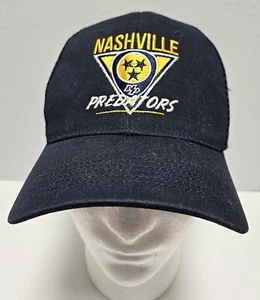 Nashville Predators Volunteer Traditions Navy Blue Mesh SnapBack Cap/Hat - Picture 1 of 6