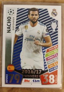 Topps UEFA Champions League 2017-2018. Match Attax #5 Nacho - Zdjęcie 1 z 1