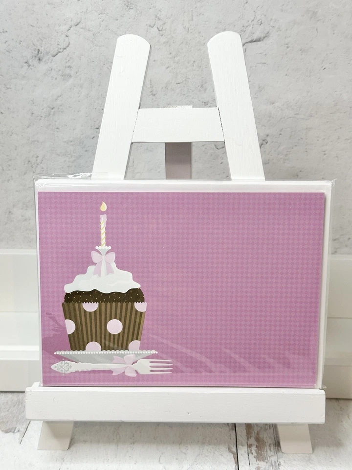 Doc Milo розовый бант и горошек кекс приглашения на день рождения упаковка 10 шт. - Изображение 1 из 2