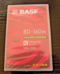 BASF EXTRA 8D-160m - 8MM 160M Data Tape Cartridge Digital 8 Video 8 NEU nr2 - Bild 1 von 3