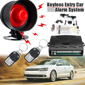 Car Doors Central Lock Locking Keyless Entry Alarm System & 2 Remotes Fobs Kit - Picture 1 of 20
