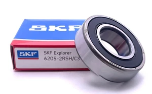 SKF 6205 2RSH C3 RODAMIENTO RÍGIDO DE BOLAS, GOMA SELLADA 25x52x15 mm - Imagen 1 de 3