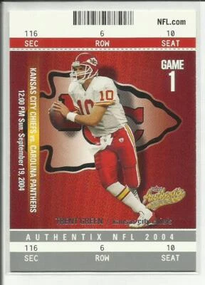 2004 Fleer Authentix #68 Trent Green Kansas City Chiefs - Image 1 of 2