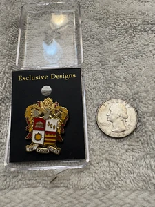 Phi Kappa Theta Crest Shield Lapel Pin w/ Gift Case NEW, RETRO, HARD TO FIND - Picture 1 of 2