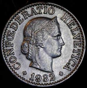 1932 Svizzera - 10 rappen - XF - lotto #7031 - Foto 1 di 2
