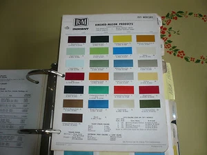 Mercury R-M 1971 muestra de pintura con chip de color - vintage - Imagen 1 de 1