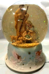 Vintage 1999 Seraphim Classics SNOW GLOBE & MUSIC BOX "Holy Family" RETIRED - Picture 1 of 9
