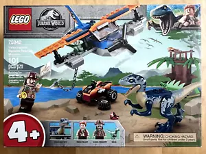 LEGO JURASSIC WORLD 75942 Velociraptor: Missione di salvataggio biplano NISB - Foto 1 di 2